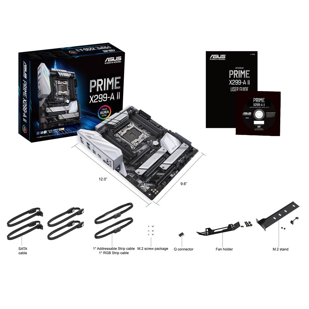 ASUS Prime X299-A II Gaming Mainboard Sockel Intel LGA2066 ATX X299 DDR4 M.2 USB Aura Sync