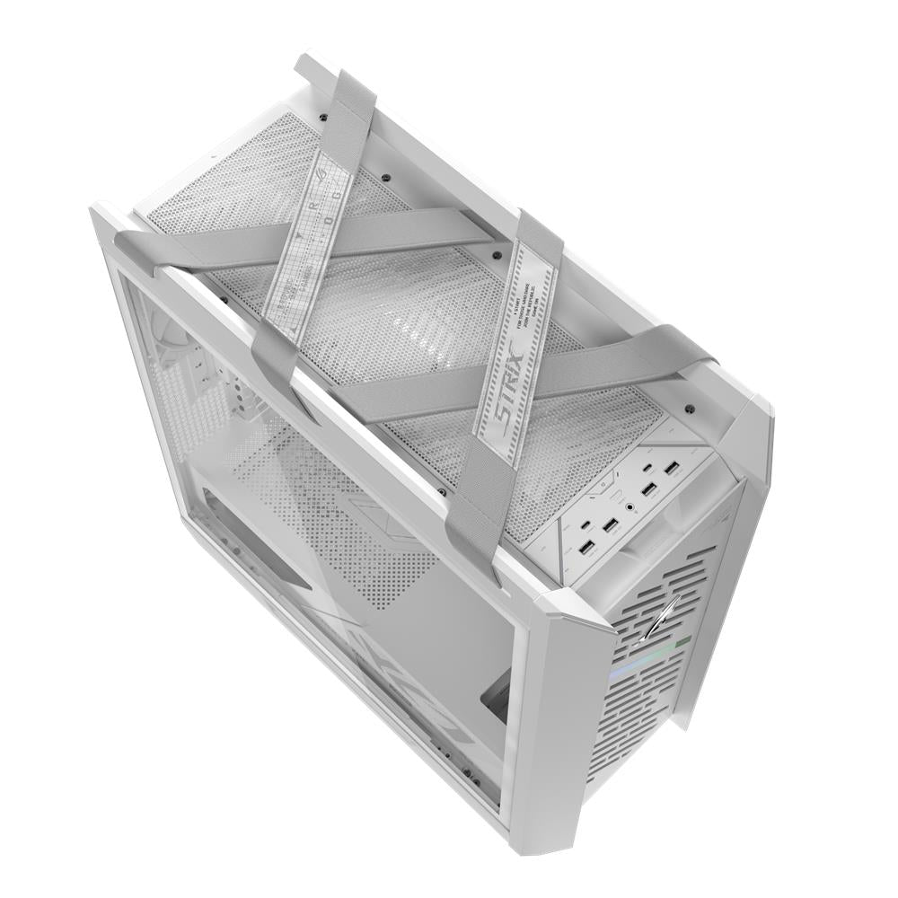 ASUS ROG Strix Helios II White EATX Mid Tower Gaming PC Gehäuse mit 4 Lüftern