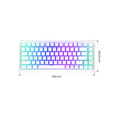 ENDORFY EY5A118 - Keyboards (US) Thock Wireless 75% OWH P. Kailh RD, Tastatur, Weiß, Beleuchtet, ENG-Layout