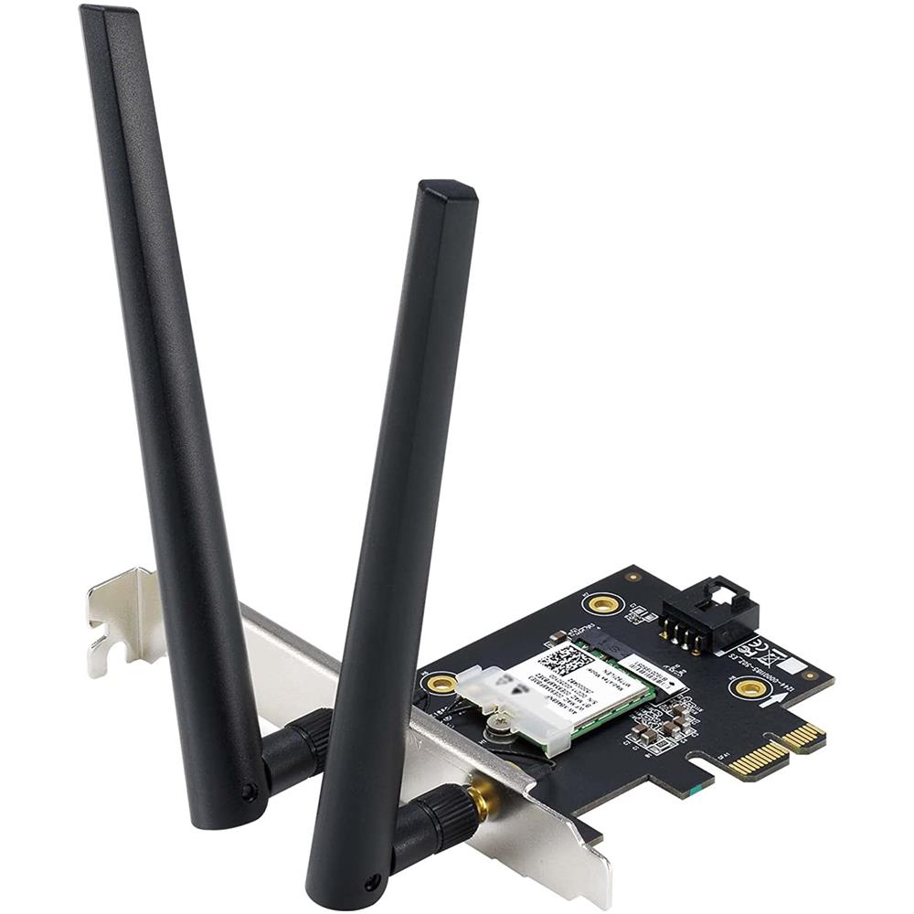 ASUS PCE-AXE5400 WiFi 6E PCI-E Adapter 6Hz Band 160MHz Bluetooth 5.2 WPA3 OFDMA MU-MIMO