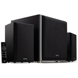 Edifier M601DB 2.1 Lautsprecher-System (110 Watt) mit Bluetooth und Fernbedienung, Schwarz