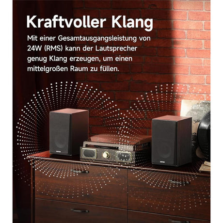 Edifier R990BT kompaktes 2.0 Aktiv-Lautsprechersystem mit Bluetooth 5.4, Schwarz