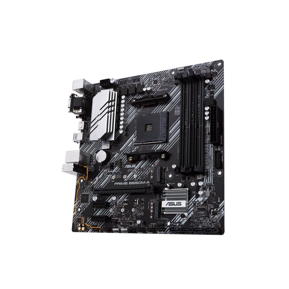 ASUS Prime B550M-A Gaming Mainboard Sockel AM4 micro ATX Ryzen PCIe 4.0 M.2 Ethernet SATA USB