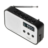 Adler AD 1907 PLL AM FM Digitalradio mit Weckerfunktion, USB C, Weiß Schwarz