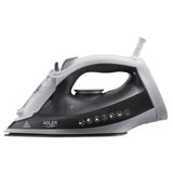 Adler AD 5051 Dampfbügeleisen 2600W, Keramiksohle, Dampfstoß, Vertikaldampf, Anti-Kalk, Anti-Tropf, Selbstreinigung, Bügeleisen für Kleidung, Hemden und Haushalt Grau Weiß