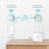 TP-Link WLAN Powerline Adapter Set TL-WPA7517 KIT Dualband MU-MIMO Gigabit Ports weiß