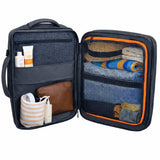 Camry CR 6881dg Business Rucksack 24 L erweiterbar, Handgepäck Rucksack 40x20x30 cm, Laptoprucksack bis 15,6 Zoll, RFID, USB, YKK-Reißverschlüsse, wasserabweisend