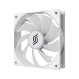 Silentware RF120WD-R White 120mm PWM A-RGB Reverse-Airflow Lüfter mit Daisy-Chain, RGB