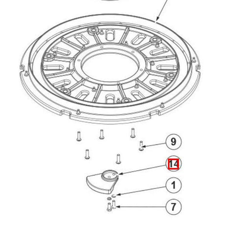 Nilfisk Original 56390002 Gewichtszähler Ersatzteil