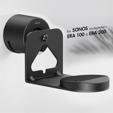 LogiLink Lautsprecher-Wandhalterung für SONOS ERA 100 & 300, max. 5 kg, schwarz
