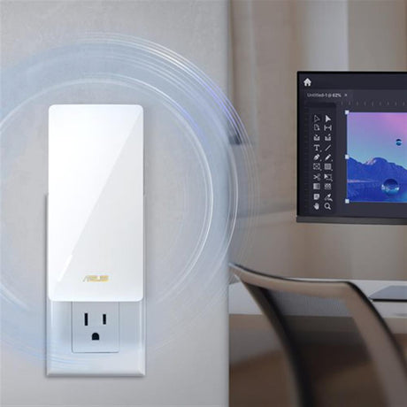 ASUS RP‑BE58 BE3600 WiFi 7 Dual Band AiMesh Repeater für nahtloses Mesh‑WLAN