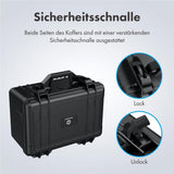 GRAUGEAR Festplattenschutzkoffer Schwarz für 3,5" & 2,5" & M.2 HDD/SSDs 19 Festplatten stoßfest hitzebeständig wasserfest sichere Lagerung