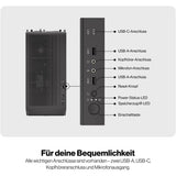 ENDORFY Arx 500 Air, ATX PC-Gehäuse, inkl. 5x 140mm PWM-Lüfter, Seitenteil aus gehärtetem Glas | EY2A010