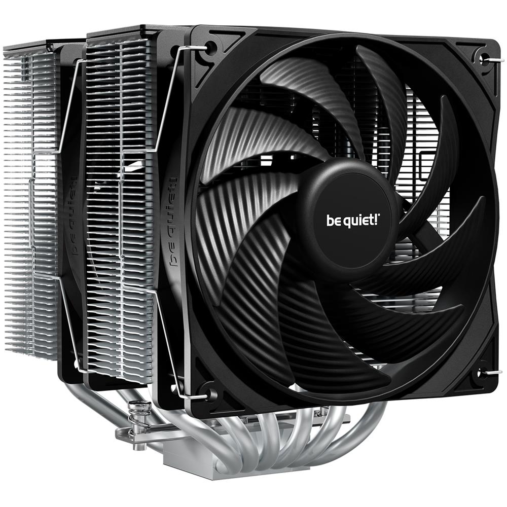 be quiet! Pure Rock Pro 3 Silver Luftkühler beeindruckend hohe Kühlleistung sechs 6mm Hochleistungs-Heatpipes