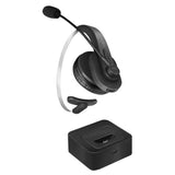 LogiLink Bluetooth Mono Headset mit Mikrofon und Ladestation, Schwarz