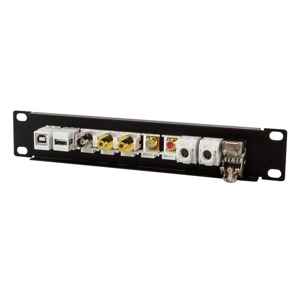 LogiLink 10" Keystone Panel für 10 Stecker Schwarz