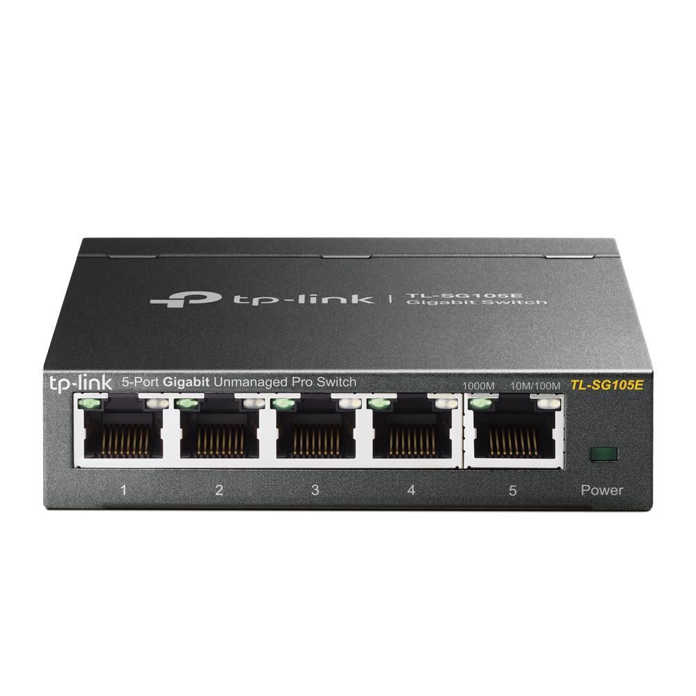 TP-Link TL-SG105E 5-Ports Gigabit Easy Smart Managed Netzwerk Switch Metallgehäuse