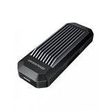 GRAUGEAR USB Type-C Gehäuse für M.2 NVMe SSD, Aluminiumgehäuse, integrierten Aufbewahrungsbox