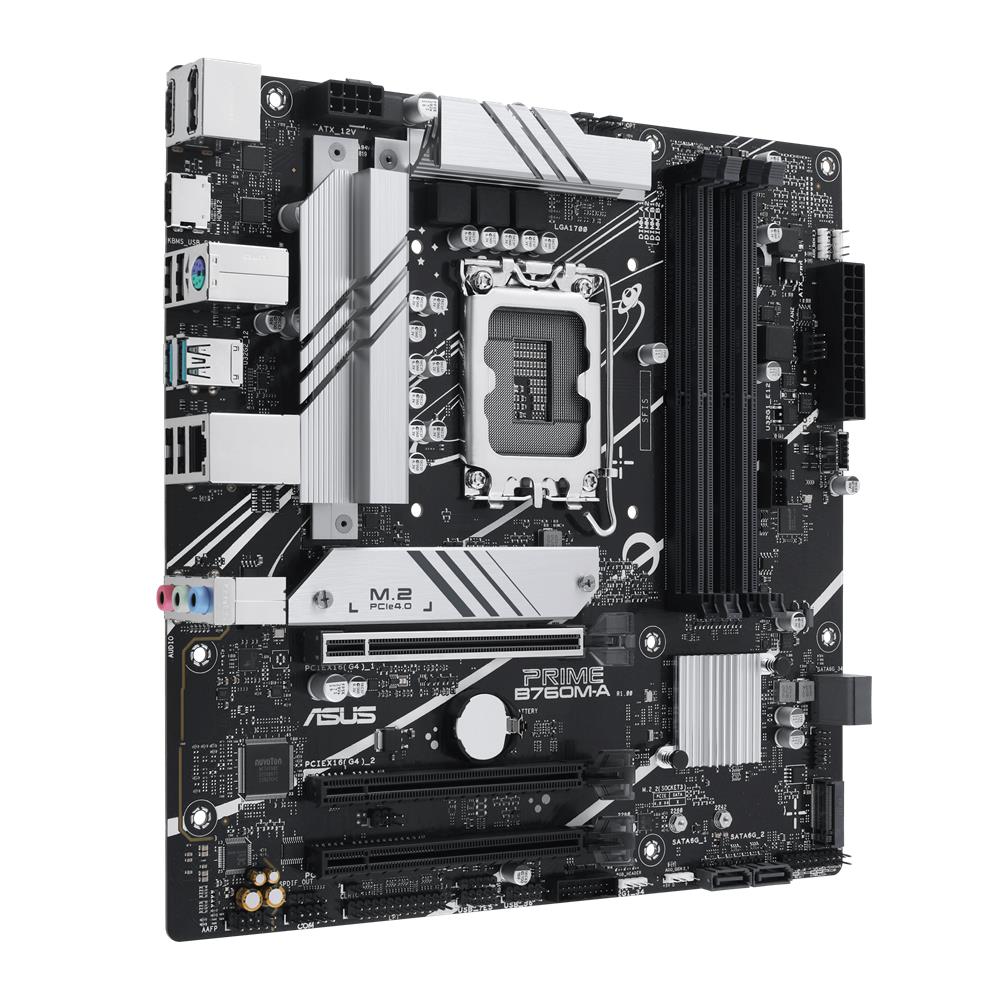 ASUS PRIME B760M-A-CSM Business Mainboard Sockel Intel LGA 1700 (mATX, DDR5, PCIe 4.0 M.2)