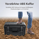 GRAUGEAR Festplattenschutzkoffer Schwarz für 3,5" & 2,5" & M.2 HDD/SSDs 19 Festplatten stoßfest hitzebeständig wasserfest sichere Lagerung