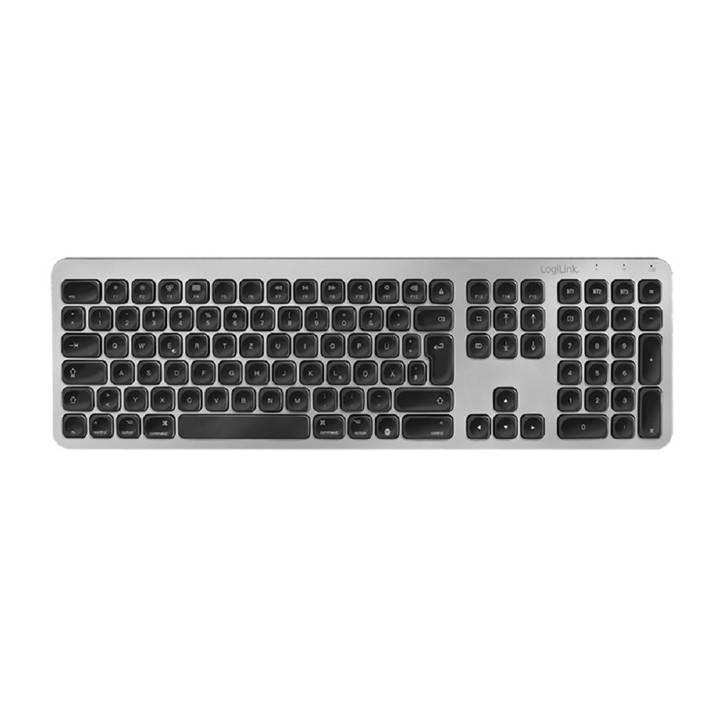 LogiLink Bluetooth Multi-Device Tastatur max. 3 Geräte koppeln