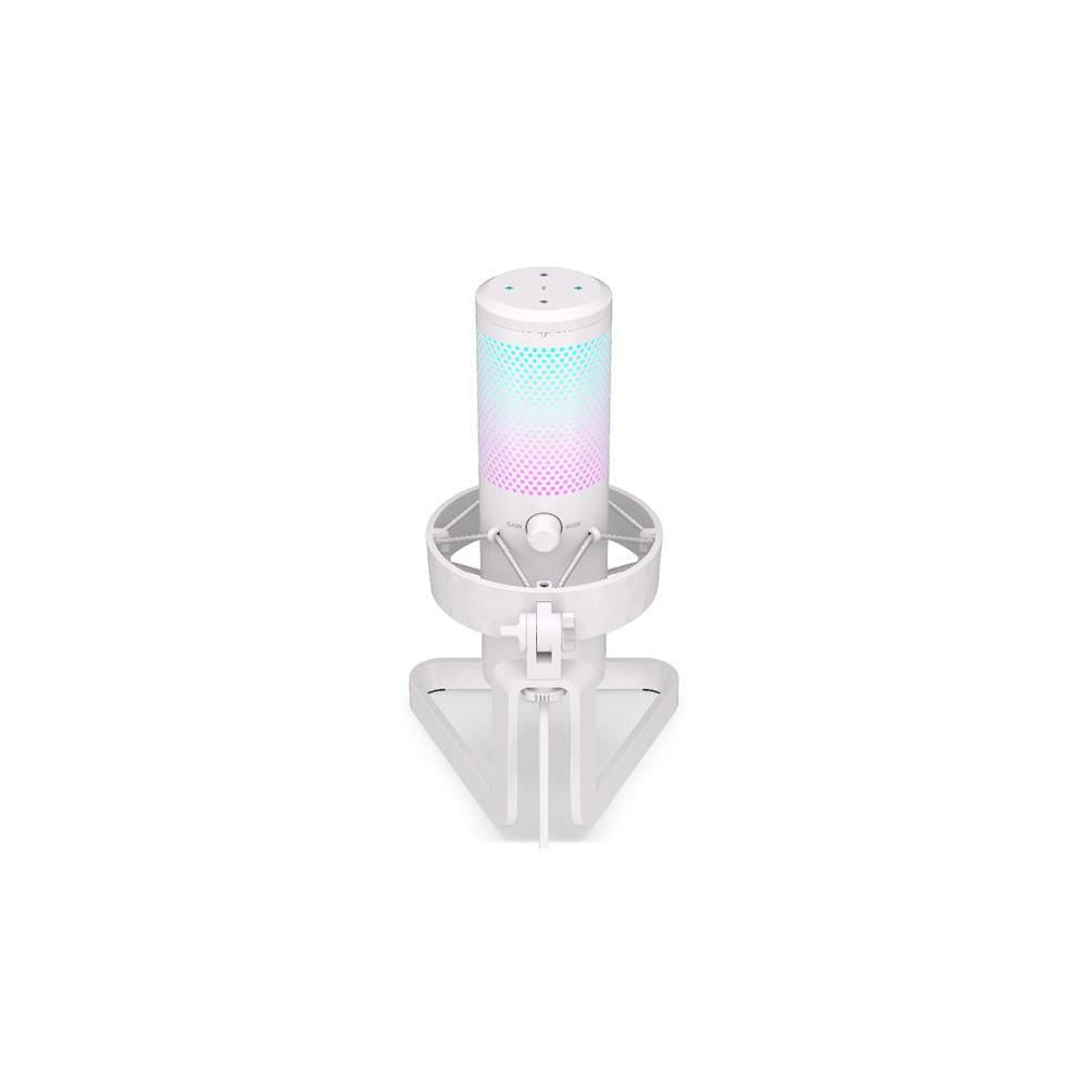 ENDORFY AXIS Streaming Onyx White, weißes Mikrofon, Kopfhöreranschluss, RGB