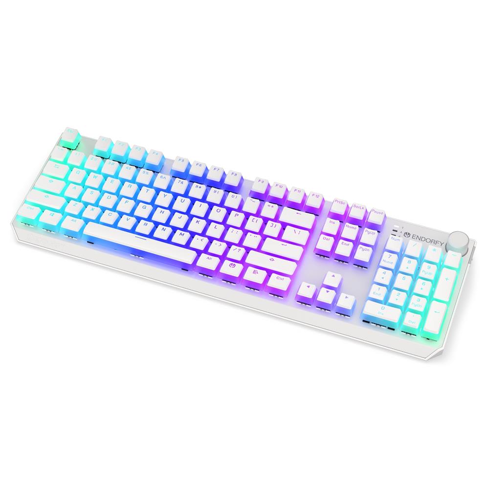 ENDORFY Thock Wireless Onyx White Tastatur mit Kailh Box Red US Layout ARGB