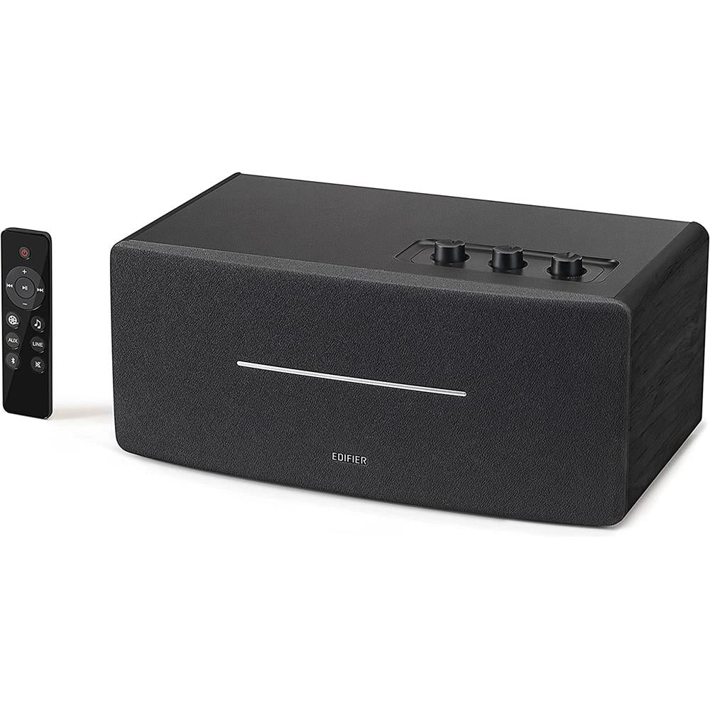 Edifier D12 kompaktes Stereo Lautsprechersystem (70W) mit Bluetooth 5.0 und Fernbedienung, Schwarz