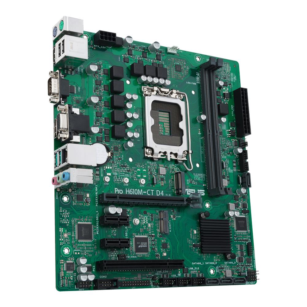 ASUS Pro H610M-C D4-CSM Business Mainboard Sockel Intel LGA 1700 mATX PCIe 4.0 Remote IT Management