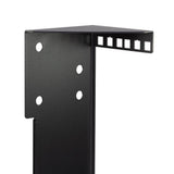 LogiLink 19" Rackhalterung – Untertisch- oder Wandmontage, 2HE, Schwarz