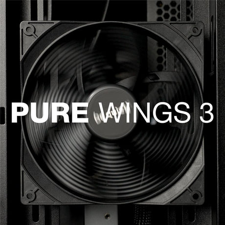 be quiet! Pure Base 501 Airflow Window White PC-Gehäuse 2 vorinstallierte Pure Wings 3 140mm PWM-Lüfter