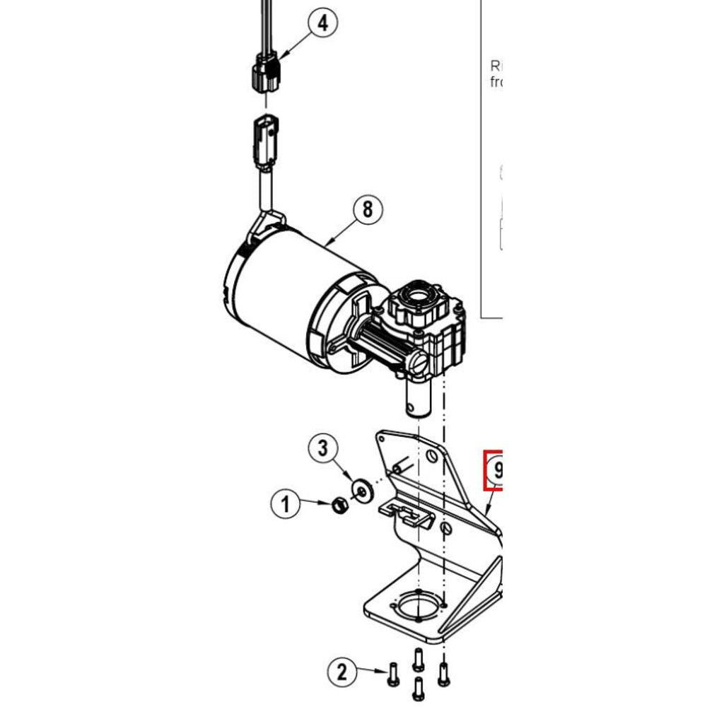 Nilfisk Original 56511652 Besen Motorhalterung Schweißkonstruktion RS Ersatzteil