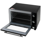 Adler AD 6026 Elektrobackofen 48L Umluft Timer Mini Backofen Drehspieß schwarz