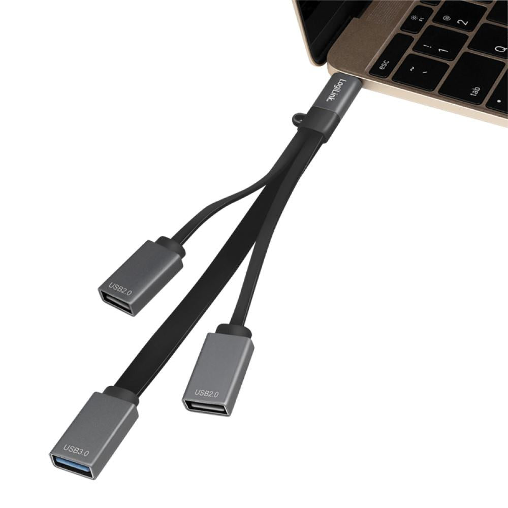 LogiLink USB-C Hub 2x USB 2.0 A-Buchse + 1x USB 3.0 A-Buchse