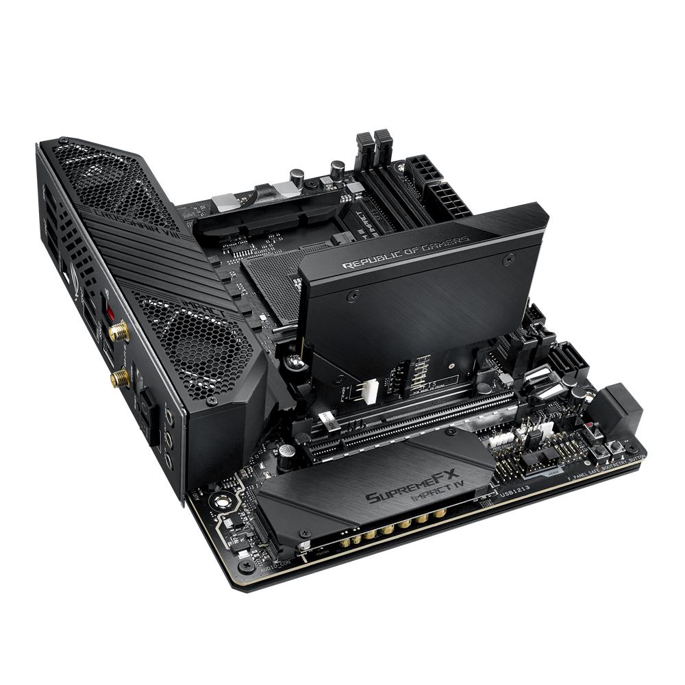 ASUS ROG Crosshair VIII Impact Gaming Mainboard AMD AM4 Sockel Mini-DTX-Formfaktor SO-DIMM.2 Wi-Fi 6