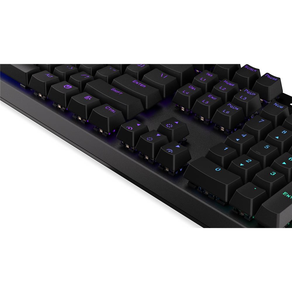 ENDORFY EY5A121 - Tastatur (Eng. Layout, QWERTY) Thock Kailh BL, Beleuchtet, Schwarz