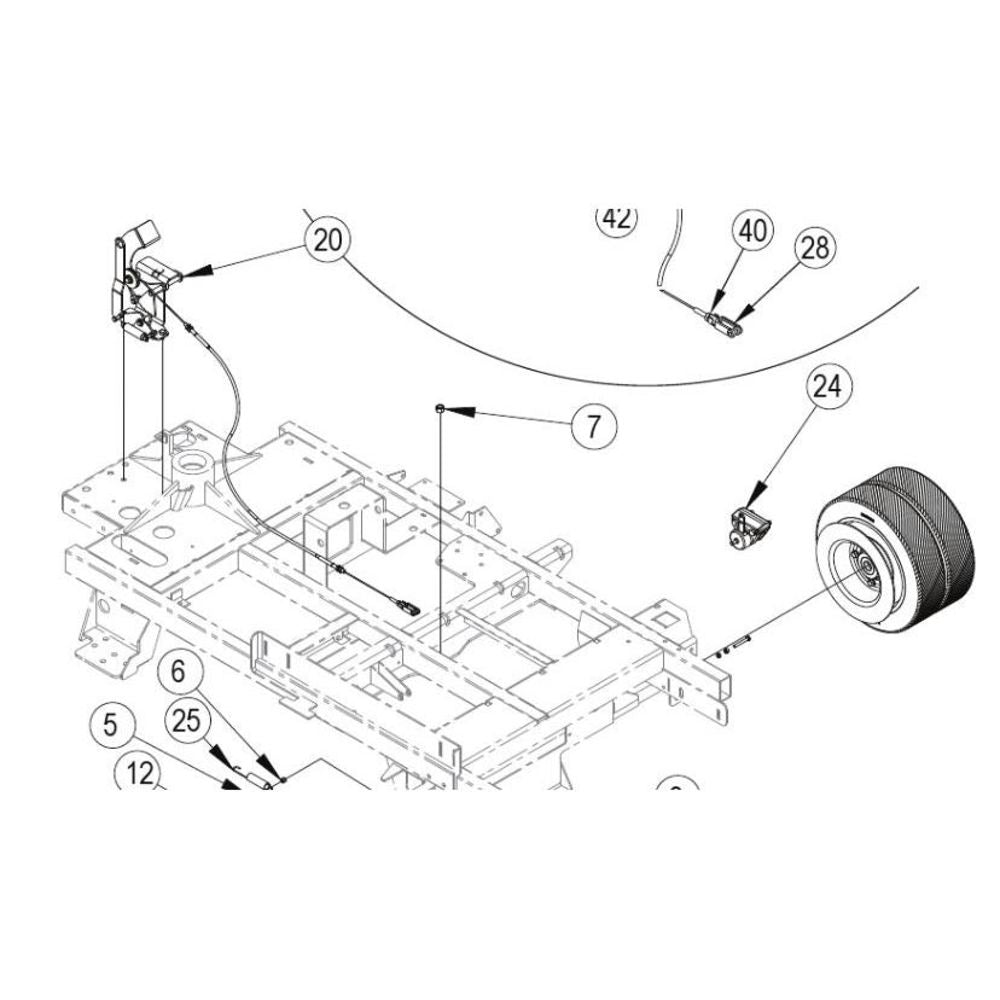 Nilfisk Original 56384106 Bracket Brake Pedal Bremspedal Halterung