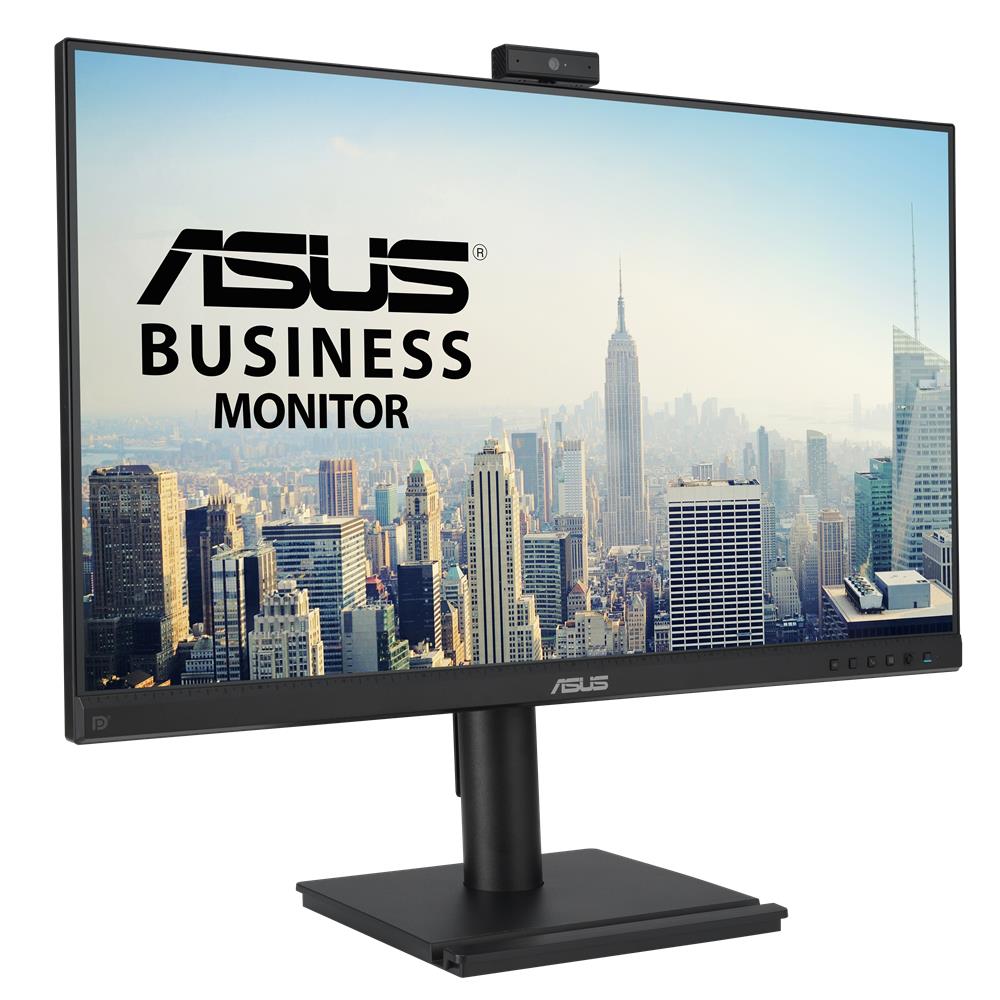 ASUS BE249QFK 24 Zoll Videokonferenzmonitor Full HD IPS 100Hz mit Webcam und Lautsprechern
