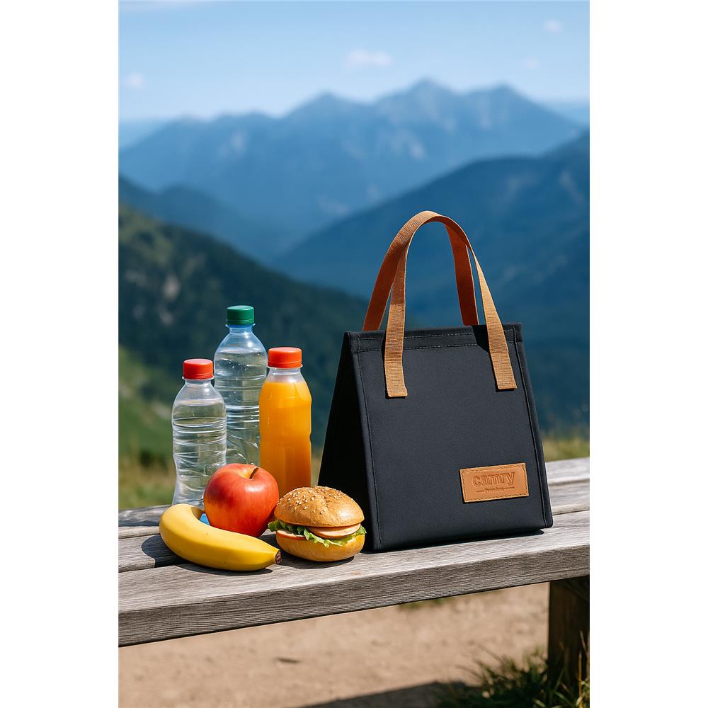 Camry CR 4524 Kühltasche 5L – kompakte Thermotasche für Lunch, Reise & Picknick, dunkelgrau