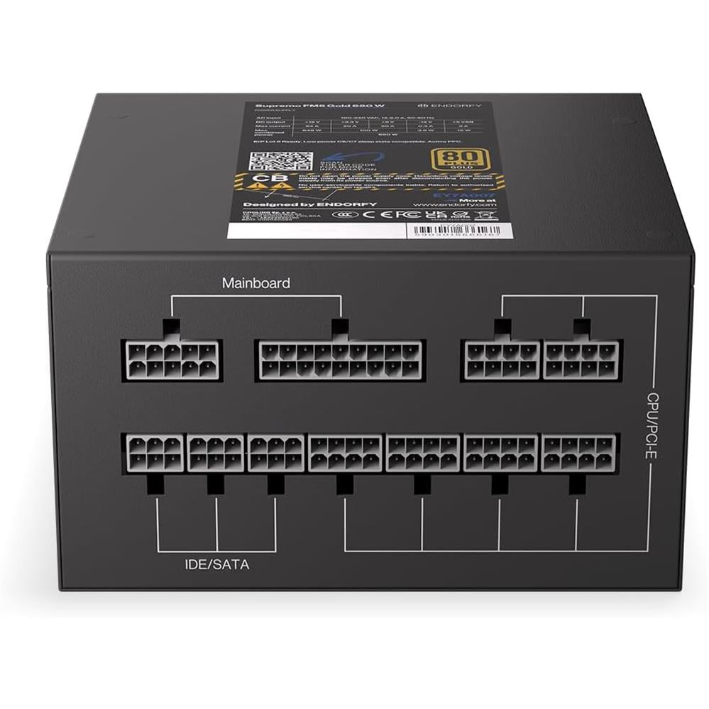 ENDORFY Supremo FM5, 650 Watt PC-Netzteil, 80 Plus® Gold | EY7A007