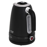 Adler AD 1295b Wasserkocher in Schwarz, 1,7 Liter, 2200 Watt, mit LCD-Anzeige und Temperaturregelung