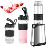 Camry CR 4069 Edelstahl-Standmixer für Smoothies, Cocktails, Crushed Eis, mit 2 Trinkflaschen