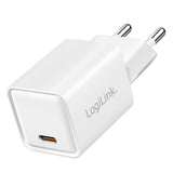 LogiLink USB-C GaN Ladegerät 20W PD+QC 3.0, Weiß