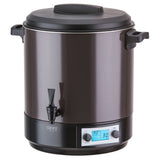 Camry CR 4537 Einkochautomat 28L mit LCD-Display, Edelstahl Einkochtopf mit Zapfhahn, Warmhaltefunktion, Timer 180 Min., 30-100 °C, Glühweinkocher, Getränkespender, 2600W