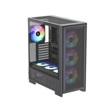 Silentware Air 2000 A-RGB Black – Midi Tower mit Glas-Seitenfenster & 7 RGB-Lüftern für maximalen Airflow