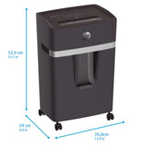HP Pro Shredder 15CC Aktenvernichter P4 Cross Cut 15 Blatt 20 Liter
