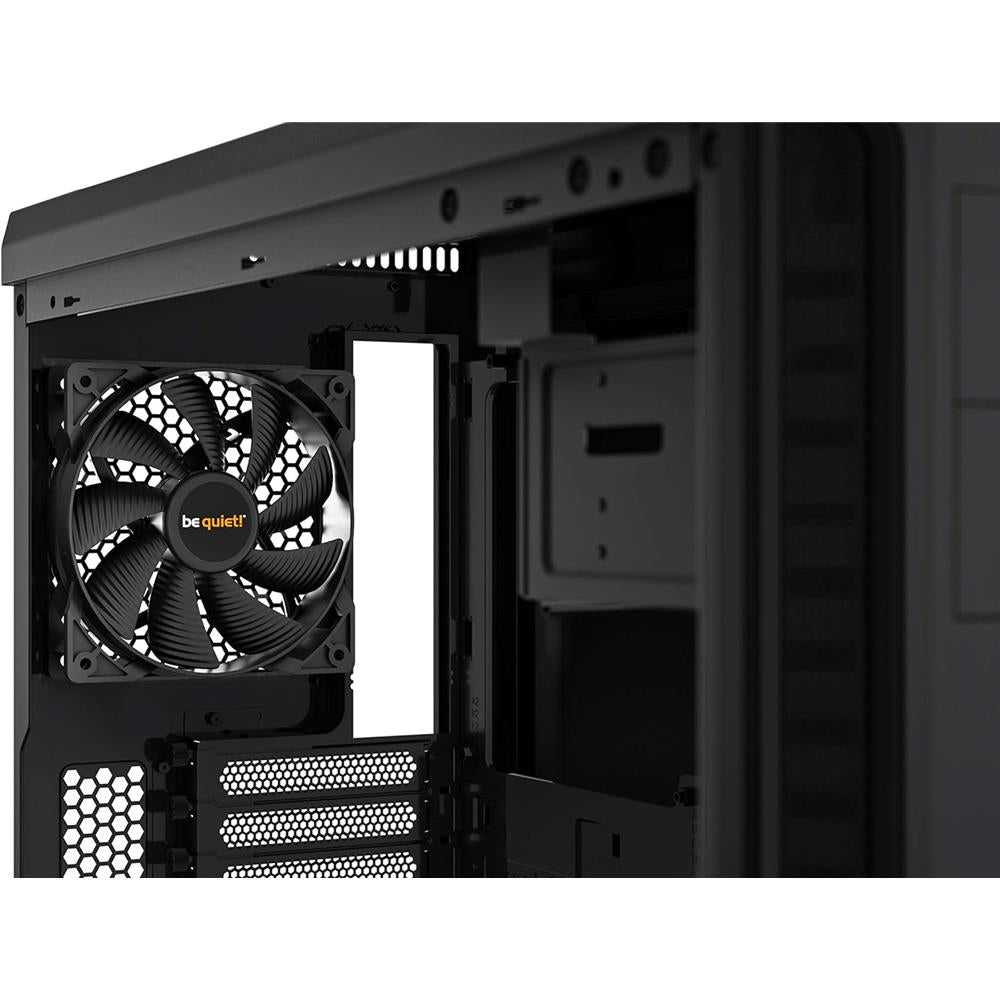 be quiet! Pure Base 600 Window Black Gehäuse Schwarz gedämmt 2 vorinstallierte Pure Wings 2 Lüfter mit Seitenfenster