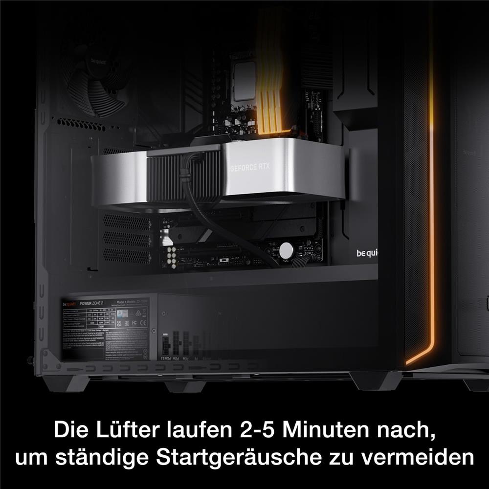 be quiet! Power Zone 2 1200W 80 PLUS Platinum ATX 3.1 und PCIe 5.1 kompatibel 90° abgewinkelter 12V-2x6-Anschluss