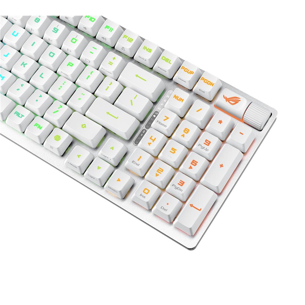 ASUS ROG Strix Scope II 96 RX Wireless White – Gaming-Tastatur, Tri-Mode, RGB