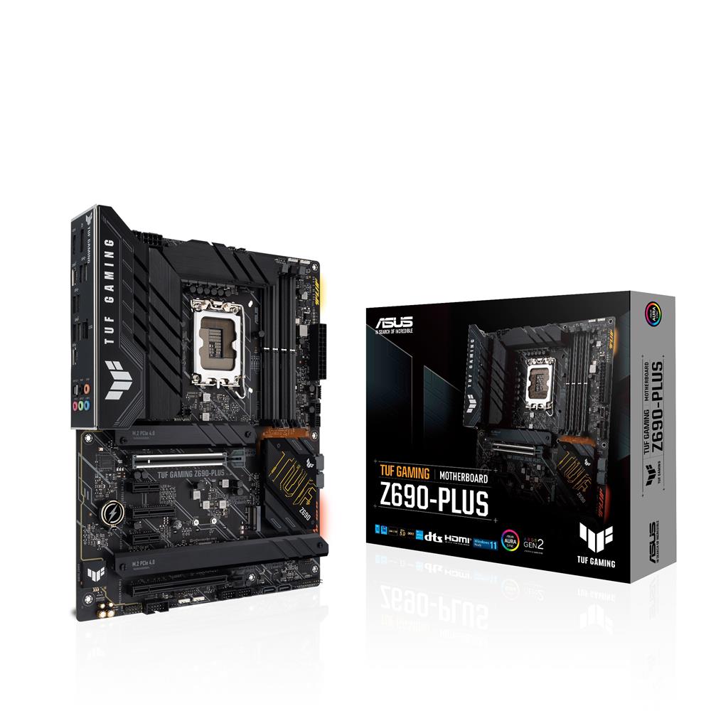 ASUS TUF GAMING Z690-PLUS Mainboard Sockel Intel LGA 1700 ATX PCIe 5.0 DDR4 4x M.2 SATA 6Gbit/s